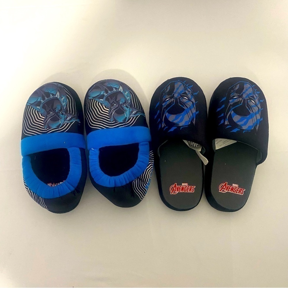 Marvel Black Panther Lot of (2) Slippers Size 13/1 NWOT